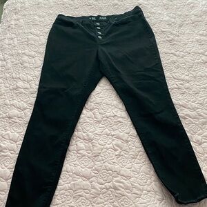 a.n.a Women's Black Skinny Button-Fly Jeans